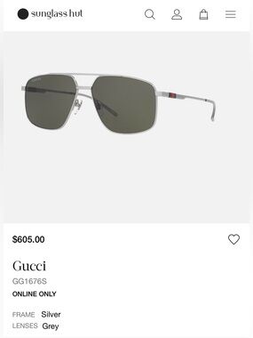 Gucci GG1676S pilot Men’s sunglasses 😎